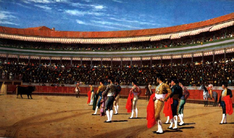 Jean Leon Gerome Plaza de Toros  : The Entry of the Bull china oil painting image